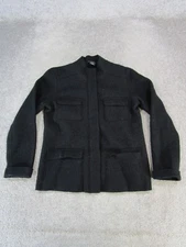 Pendleton Jacket Womens Petite Small Black Merino Wool