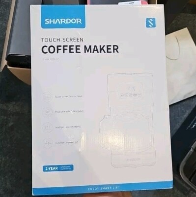 Shardor Touchscreen Kaffeemaschine 10 Tassen Programmierbar Glaskaraffe Beizer