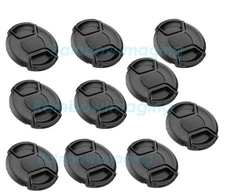 (10 Pcs) 62mm Snap-On Lens CapS for Canon Nikon Sony Pentax Fujifilm Lense