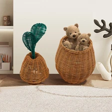 Storage Basket  Hand Woven Storage Basket Storage Basket for Bathroom Bedroom