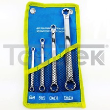 SET CHIAVI COMBINATE TORX FEMMINA 4pz MISURE DA 6 A 24 TOOLTEK