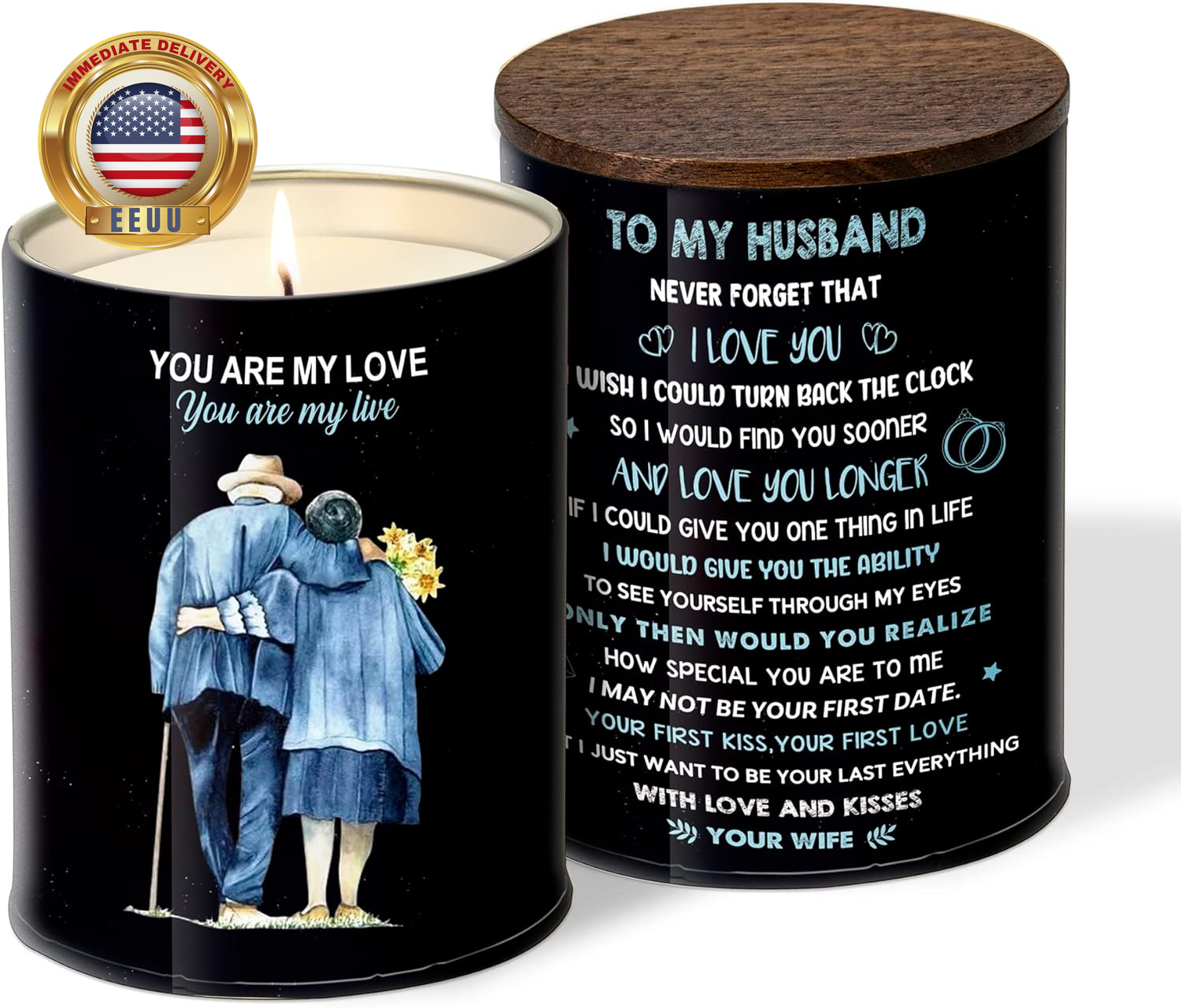 Romantic Scented Candles - Perfect Anniversary Wedding Christmas Gift for Husband from Wife-image