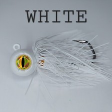 Fluke / Flounder Bucktail Jig 3pk Bluefish, Stripper, Sea Bass White