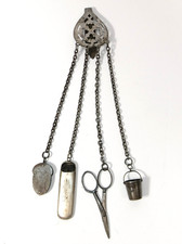 Chatelaine USA 19E Siècle Fer Argent