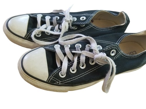 CONVERSE All Star Women\u0026#039;s Black Canvas Sneakers Size Women\u0026#039;s 7;  Men\u0026#039;s 5 | eBay