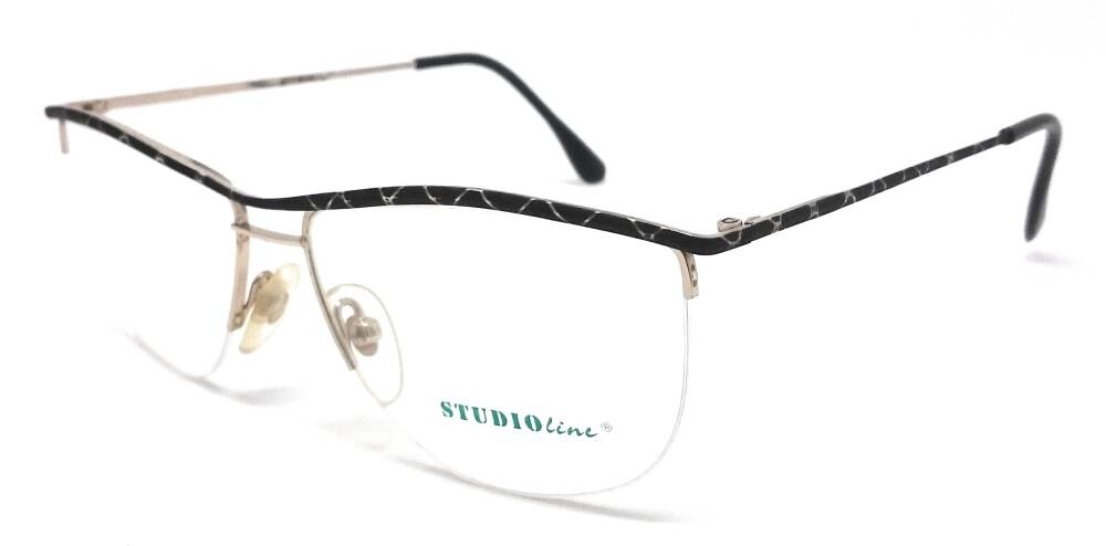 OCCHIALI DA VISTA DONNA STUDIOLINE 503 49 NERO E ORO NYLOR