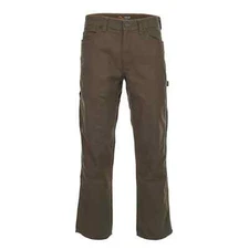 Ridgecut Men's Relaxed Fit Mid-Rise Canvas Utility Carpenter Pants Tan (Desert)