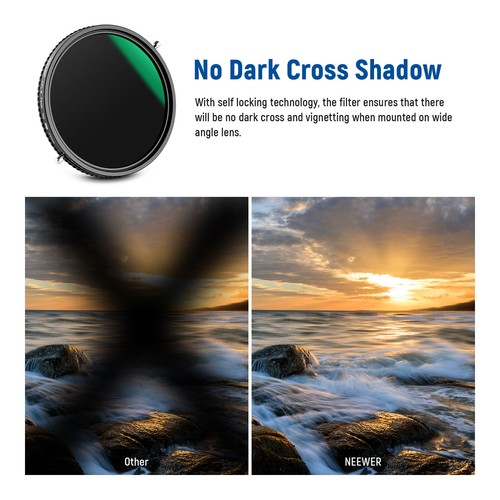 NEEWER 2 in 1 77mm HD Variable ND Filter ND2–ND32 Filter and CPL Filter - Picture 3 of 8