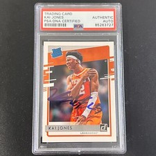 2021 Panini Chronicles Donruss Draft Picks Rated Rookie #37 Kai Jones Signed AUT