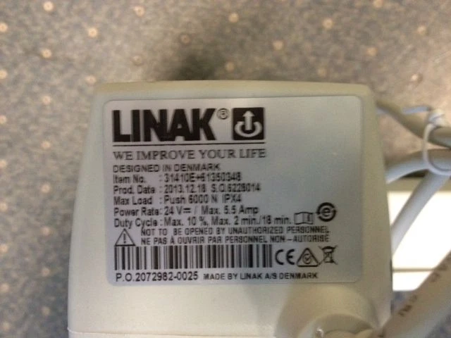 NEW LINAK ACTUATOR MODEL DPL405E-ATR or LF1050 MOTOR ONLY - Image 2 of 3