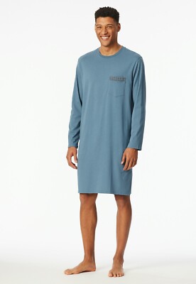 Schiesser men's nightgown long sleeve 100% CO 50-64 M- 6XL 100% cotton Europe