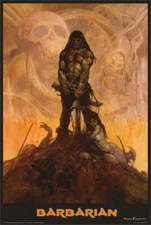 Barbarian By: Frank Frazetta Poster 24in x 36in