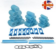 54 Pcs Self Grip Hair Rollers Heatless Wave Curlers Salon Styling Clip Combs
