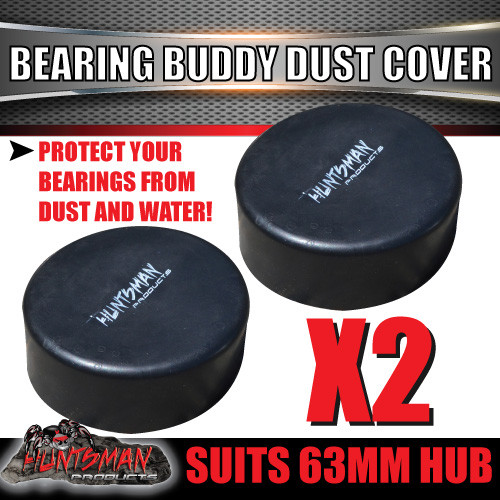 x2 Bearing Buddy Protector Dust Cover rubber Cap Only suit 63mm Bearing