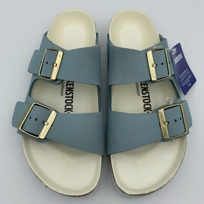 Birkenstock New w/ Box Arizona Sky Nubuck Narrow Microfiber Footbed Select Size