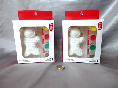 2 x Creatology Weihnachten Lebkuchenmann selber bemalen 3D Baumschmuck Basteln