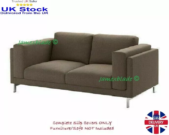 NOCKEBY Cover for 2 Seater Sofa Ten Brown 902.804.35 IKEA eBay