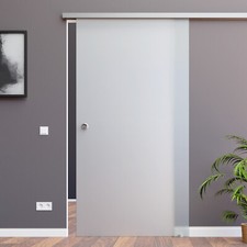 SoftStop oder SoftClose SlimLine Glasschiebetür matt [Komplett-Set]  BS AS/ASE