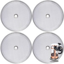 4 Pieces French Press Filter 4 Inch Stainless Steel Mesh Screen And Replacement