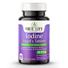 12.5mg Lugol's Iodine Tablets - 90 Count