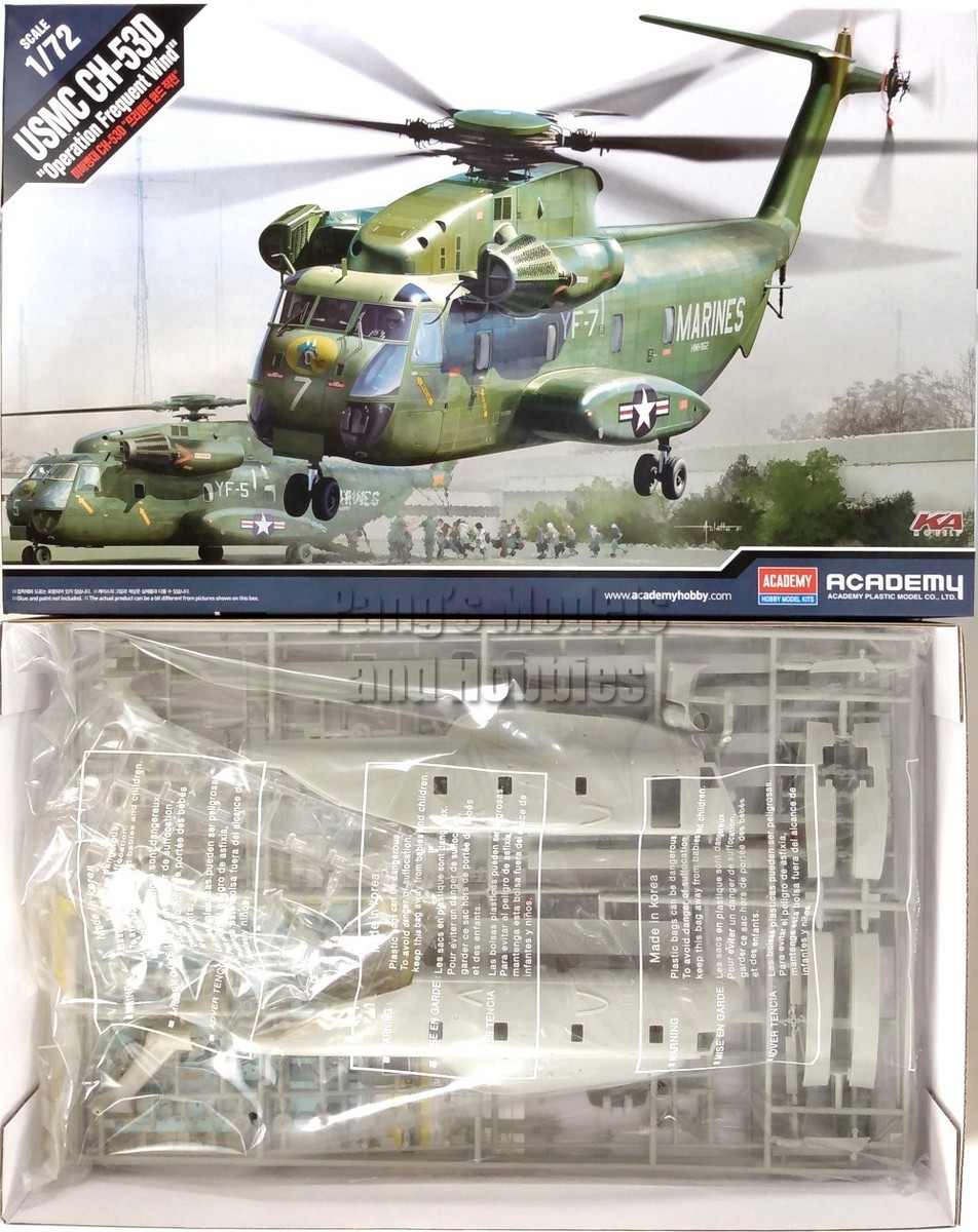 Sikorsky CH-53 CH-53D Sea Stallion - MARINES 1/72 Scale Plastic