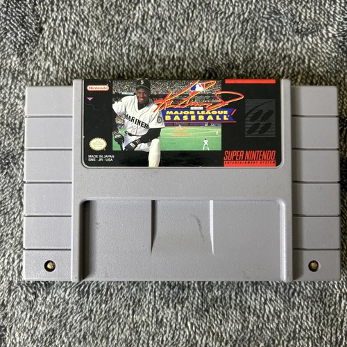 Ken Griffey Jr Presents Major League Baseball Super Nintendo SNES Video Game
