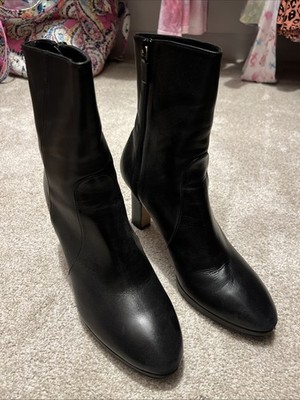 Stuart Weitzman Women's Leather Boots Black Size 11 Medium