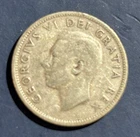 1952 Canada King George VI "MOOSE / Caribou" SILVER Quarter Coin 80% AG: 20% CU