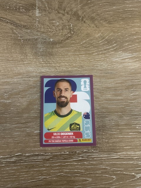 WM 2026 Sticker Panini Aus10 Purple Parallel Soccer Milos Degenek