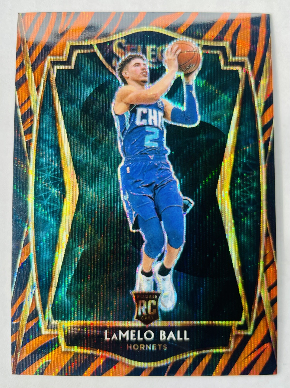 2020 PANINI SELECT TIGER PRIZM - Premier Level - # 183 LAMELO BALL ROOKIE RC 📈 
