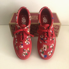 Scarpe da ginnastica uomo Vans Era (personalizzate) Culture J Loyo taglia 9 UK rosse con scatola