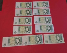 Set Of 11   x   £1 Somerset  notes  Gf- Gvf ,  