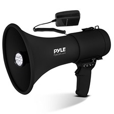 Pyle Megaphone Speaker w/LED Lights and Siren Alarm Adjustable Volume Control