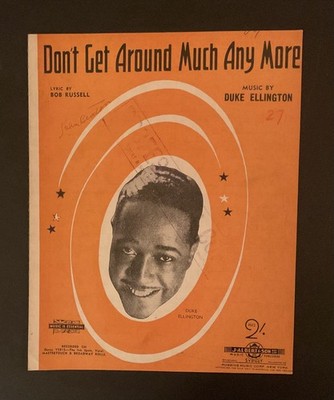 DON T GET AROUND MUCH ANY MORE - BOB RUSSELL AND DUKE ELLINGTON - NOTEN
