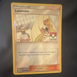 Lusamine 153A/156 Ultra Prism League Challenge 4th Place Promo Reverse Holo