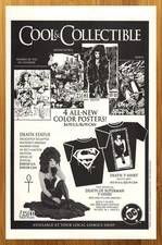 1993 DC/Vertigo Comics Collectibles Print Ad/Poster Sandman Death Statue Pop Art