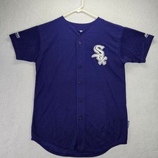 Chicago White Sox Jersey Youth Medium 19 Majestic Dark Blue Heat Transfer Logo