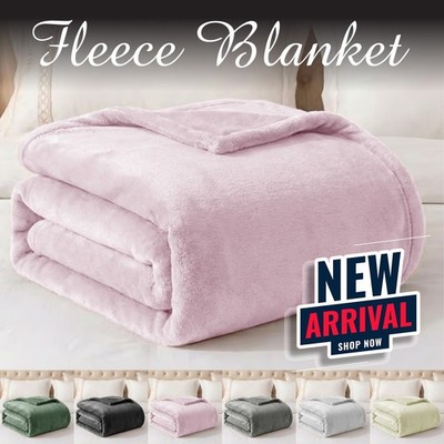 Wende Kunstfell Fleece Decke groß super weich Sofaüberwurf Double King Size