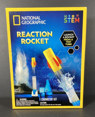 National Geographic Reaction Rocket Chemistry Kit STEM Science Experiment New