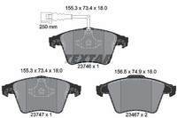 1 X Bremsbelagsatz BremsbeläGe Textar 2374601 FüR VW