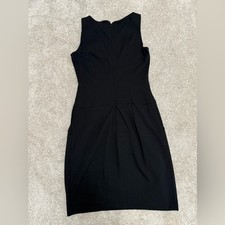Cache - Little Black Dress w Drop Waist - size 8 - Tulip style dress, pockets