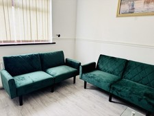 Brand New Velvet Sofa Green Colour (4 Seater)