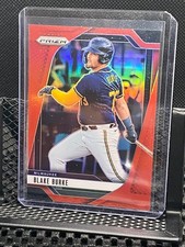 Blake Burke 2025 Prizm Red Prizm #221/299 - #189 Brewers
