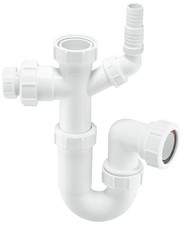 McAlpine ASC10-CO 75mm Water Seal 1.5"Mult Outlet Sink Trap 19/23mm Pipe Connect