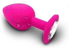 Silicone Anal / Butt Plug Adult Toy, Portable Lover Toys for Men Women - Pink