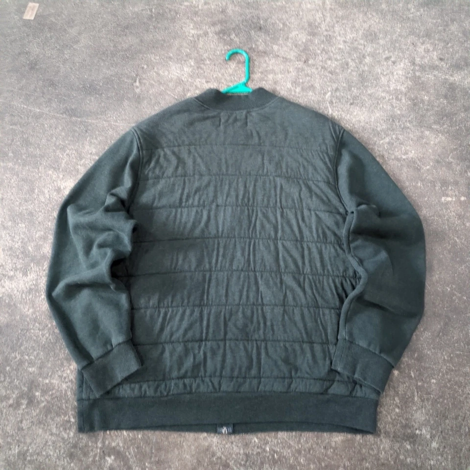 Vintage Structure Jacket Mens 2XL XXL Gray Full Zip Slim Fit Preppy Y2K Outdoor - Image 3 of 4