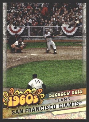 San Francisco Giants #DB-23 2020 Topps Decades' Best (Series One)