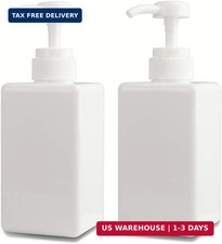 Pump Bottle, Refillable Plastic Empty Lotion Soap Dispenser Liquid Container for