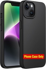 Black Silicone Case for iPhone 14  Shockproof, Scratch Resistant, Silky Soft To