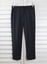 VINCE NWT 295 Cuffed Coin Pocket Ankle Cropped Dress Pants in Black Size 4